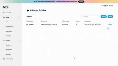 Create schema
