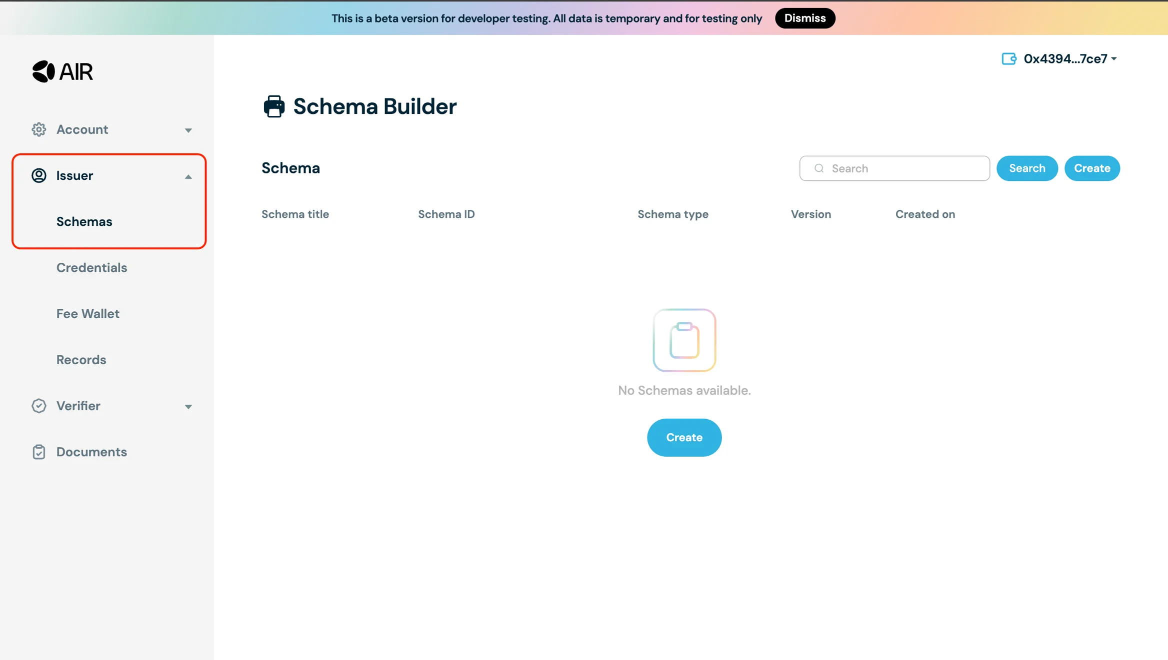 Create Schema